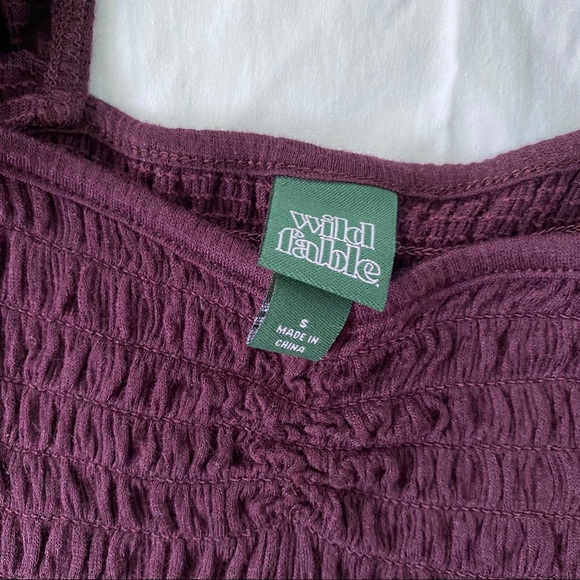 burgundy crop top - Picture 3 of 3